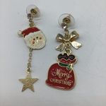 New Christmas SantaClaus gift bag fashion earrings Red Photo 7