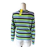 Circus by Sam Edelman NWT Circus NY Mock Neck Long Sleeve Stripe Print 2nd Skin Top Photo 6