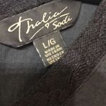 Thalia Sodi  lace trim tank black Photo 2