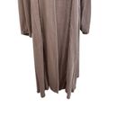 Eileen Fisher Velvet Duster Jacket Long Silk Blend Taupe Beige Size Medium Photo 3