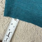 Talbots Merino Wool Cardigan Open Front Button Accent Teal Blue L (See Pics) Photo 11