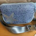 Vintage Havana NEW!  Blue Rhinestone Fanny Pack Kangaroo bag Annsley NWT Photo 1