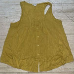 Women's Chocolate USA‎ Tank top Shirt Size L Mustard Yellow Cotton Blend Size L Photo 0
