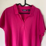 Lands' End Lands’ End Pink Polo Top Size XL Plus Size 18 Petite Photo 3