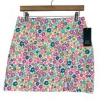 Wild Fable NWT Mini Skirt Womens S Pink Floral Stretch 70s Kawaii Colorful Girly Photo 0