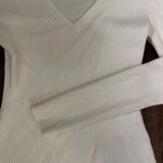 Abercrombie & Fitch A&F Ribbed V-Neck Long Sleeve Bodysuit Photo 2