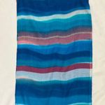 Striped Blue and Pink Scarf Photo 2