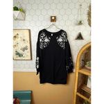 Daily Practice by Anthropologie Embroidered Sweatshirt Tunic Dress Photo 1