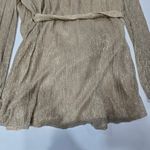 Lovers + Friends Elyse Wrap Dress in Gold XL Photo 9