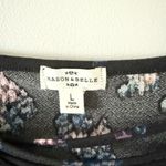 Mason & Belle Lace Edge Camisole in Black and Pink Floral Size L Photo 3