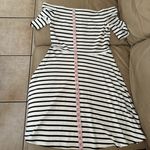 White House | Black Market EUC Off The Shoulder Stripe Dress Photo 11