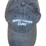 Bad Hair day baseball hat adjustable washed out black color one size fits most Photo 0