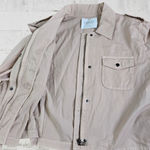 Velvet by Graham and Spencer Pink Dixie Cotton Cropped Twill Jacket Size Medium Photo 6