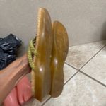 Bongo Womens Sandals Size 10M Green Braided Straps Cork Flower Accent EUC Photo 2