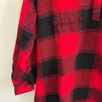 Old Navy  Maternity Oversized Plaid Flannel Boyfriend Shirt Size S Photo 3