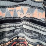 Stefano Studio Italia Vintage 90s Cropped Abstract Striped Knit Sweater Size L/X Blue Size L Photo 1