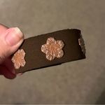 Vintage Floral Brown Faux Photo 1