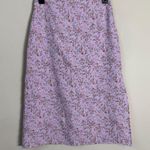 Brandy Melville John Galt Phoebe Floral Midi Skirt One Size Lavender Slit Girly Photo 5