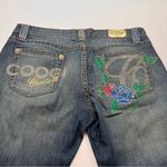 COOGI  Jeans Womens Size 11 / 12 Blue Denim Jeans Bootcut Embellished Stretch Y2K Photo 1