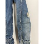 Madewell The Jean Jacket Womens in Ellery Blue Wash Distressed Pockets Size S Photo 4