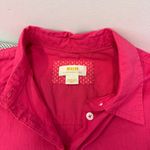 Maeve  by Anthropologie Bennet Button Down Shirt Bright Pink Oversized M Photo 7