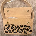 NWT Cheetah Leopard Print Beaded Shoulder Bag America and Beyond Nude Black Gold Tan Photo 4