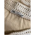 ZARA  Crochet Mini Skirt Daisy Applique Cream Women's Size S Photo 2