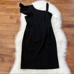 Bar III  Black Ruffle Bodycon Dress Photo 0