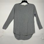 Michael Kors MICHAEL  Women's Sweater Top Size Medium Light Gray Hi-Lo Hem Tunic Photo 0