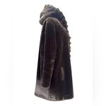 Marvin Richards VINTAGE Marvin Richard’s 80s Chocolate Brown Faux Fur Coat with Hood size Large Photo 2