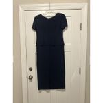 R & M Richards Navy Blue Formal Dress Women’s Size 12 P Mother Of Bride Wedding Photo 6
