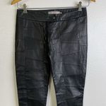 Preen by Thornton Bregazzi Skinny Leather Pants Black Patchwork Womens Small Photo 4