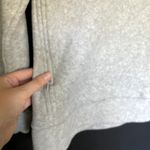 Gap maternity gray turtleneck fleece sweater zipper pockets women's size large Photo 4