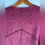 Ava James  1X Reverse Seam Berry Open Cardigan Sweater Photo 6