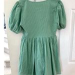 Urban Outfitters NWT  Green Baby Doll Puff Sleeve Romper Photo 2