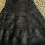 Cache 🌈NWT VINTAGE  Womens Black Strapless Mini A-Line Dress, Size 12 Photo 1