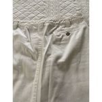 Eddie Bauer  Denim Skirt Off White Button Fly Knee Length Skirt Size 6 Photo 8