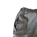 Anne Pinkerton‎ Pants Daisy Flower Silk Pattern Size Large Brown Silk Drawstring Photo 4