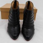 Christian Louboutin Orniron 100 Seta Calfskin Ankle Booties Photo 4