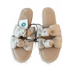 A New Day NEW Target Women's Sandals Size 8 Slip On Shoes Beige Metallic Summer Photo 4