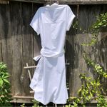 J.Crew NEW  White Cotton Shirt Dress M Relaxed Photo 4