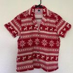 Old Navy  Pajama Set Short Christmas Pattern Red S Photo 5