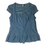 Studio 1940  size extra large corset front Light Blue Blouse y2k 90s lace sweethe Photo 0