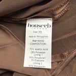 House Of CB Women Reva Satin Gathered Corset Dress Toffee Size XS $255 NEW Photo 6