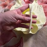 XL Colsie yellow stripe texture seamless stretch thong bodysuit Photo 3