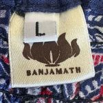 Banjamth Blue Peacock Lightweight Soft Gypsy Festival Abstract Bohemian Women’s Size M Photo 11