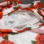 Peach Love  California Women Shirt Top Blouse Pullover Cold Shoulder Floral Print Photo 10