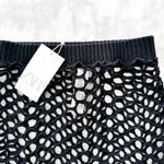 ZARA Crochet Maxi Skirt Black Cover-Up Beach Size Small NEW Cotton Knit Photo 6