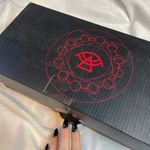 STANGECULT Jack O Lantern All Black Round Halloween Goth Flats‎ 6 Spooky Photo 6