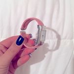 TRENDZ Pink Faux Alligator Print Adjustable Cuff Watch Photo 3